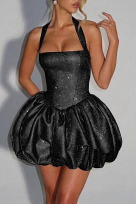 φόρεμα LONVINDA BLACK