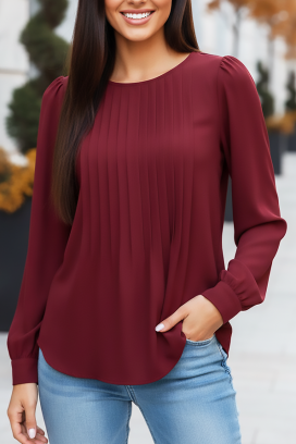 γυναικεία μπλούζα TOVILDA BORDO