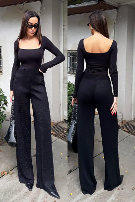 παντελόνι DAVERDA BLACK