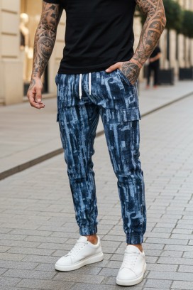 ανδρικό παντελόνι ZIRMEN BLUE