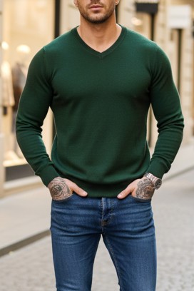 ανδρικό πουλόβερ MARKAN GREEN