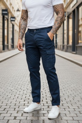 ανδρικό παντελόνι BIRZIN NAVY