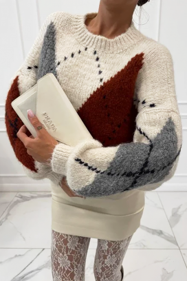 πουλόβερ BEDROLVA ECRU