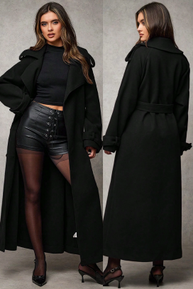 παλτό PREMIELA BLACK