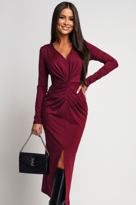 φόρεμα RIPOLZA BORDO