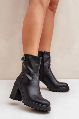 γυναικεία μποτάκια AMERSILA BLACK