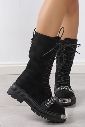 γυναικεία μποτάκια SERMOLJA BLACK