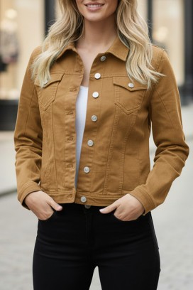 τζιν μπουφάν KALBA CAMEL