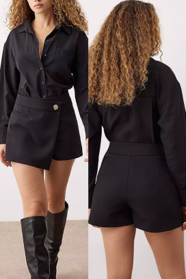 φούστα - σορτσάκι ALDRELZA BLACK