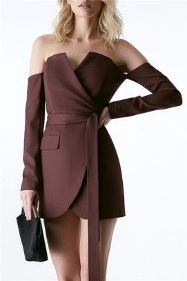 φόρεμα ZALPRENDA BROWN