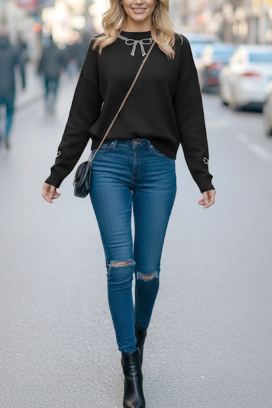 πουλόβερ GLEMALDA BLACK