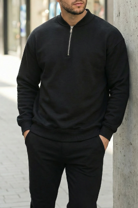 ανδρική μπλούζα MENEJO BLACK