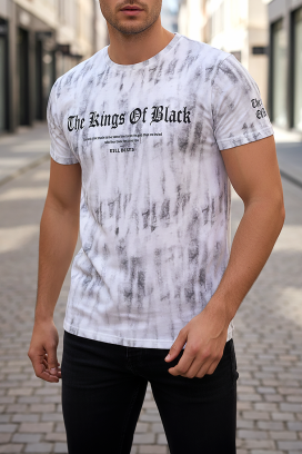 ανδρικό μπλουζάκι BEMOLO WHITE