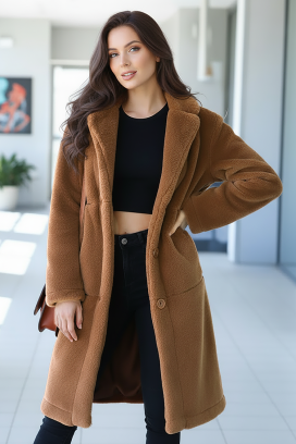 παλτό DOLEZIMA BROWN