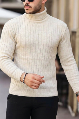 ανδρικό πουλόβερ RACHERO ECRU