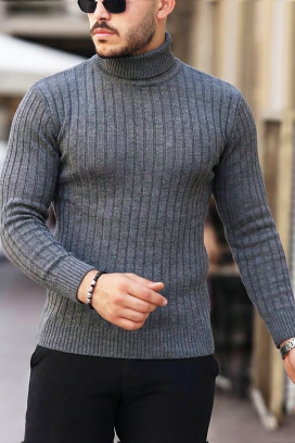 ανδρικό πουλόβερ RACHERO GRAFIT