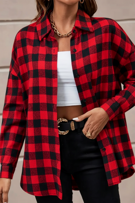 γυναικείο πουκάμισο ABRONDA RED