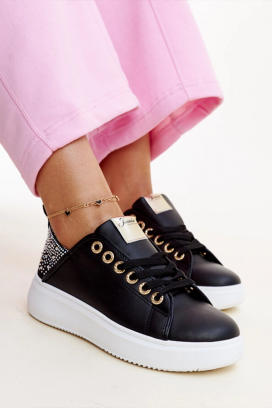 γυναικεία παπούτσια KLAMELDA BLACK