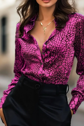 γυναικείο πουκάμισο SNERVOLZA FUCHSIA