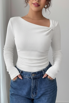 γυναικεία μπλούζα TREBOLDA WHITE