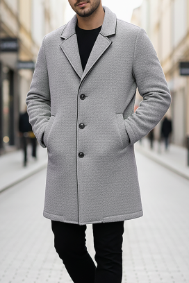 ανδρικό παλτό MELFER GREY