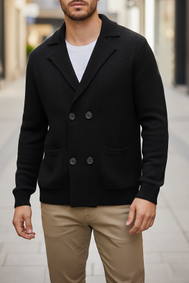 ανδρική ζακέτα ZOMERO BLACK