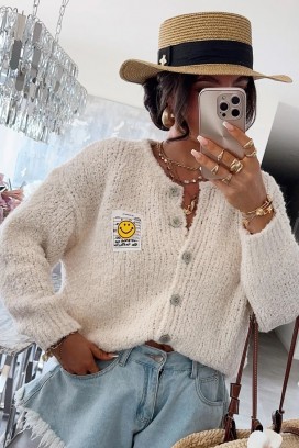 ζακέτα MOHVELDA ECRU