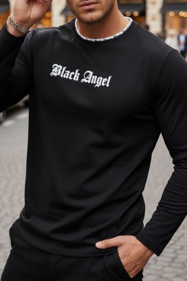 ανδρική μπλούζα ROZEFO BLACK