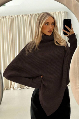 πόντσο RENGOLA BROWN