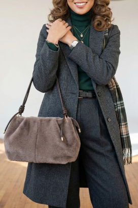 γυναικεία τσάντα VELOROZA MOCHA