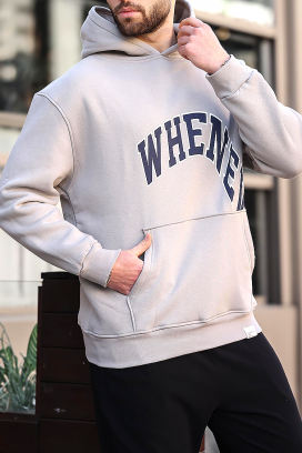 ανδρικό φούτερ KRILZO GREY