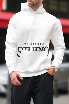 ανδρικό φούτερ MAREFO WHITE