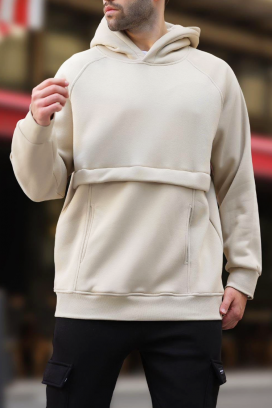 ανδρικό φούτερ MIROXO BEIGE