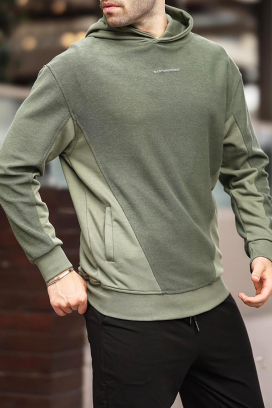 ανδρικό φούτερ BARHEN KHAKI