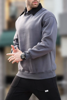 ανδρικό φούτερ KERJEN GRAFIT