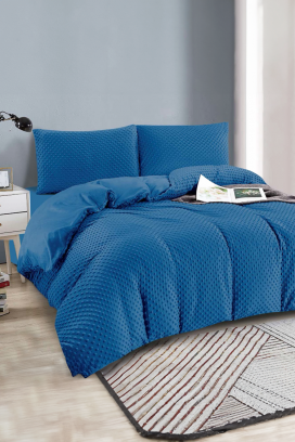 σετ κρεβατοκάμαρας SLOVERZY BLUE 160x200 cm βαμβακερό - 3 τεμ.