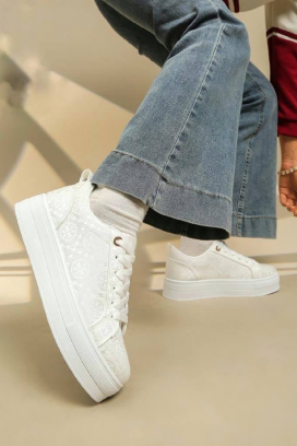 γυναικεία παπούτσια LINGERFA WHITE