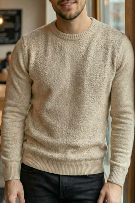 ανδρικό πουλόβερ KARELDO BEIGE