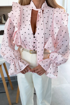γυναικείο πουκάμισο SROVOLZA PUDRA