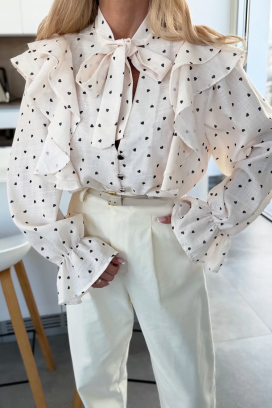 γυναικείο πουκάμισο SROVOLZA ECRU