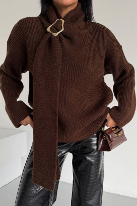 πουλόβερ MIKONZA BROWN