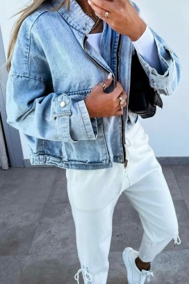 τζιν μπουφάν TANVELZA BLUE