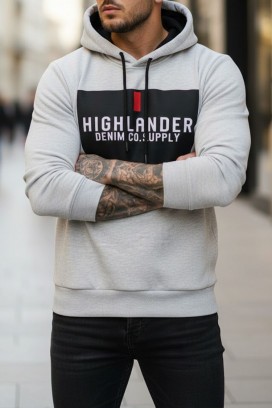 ανδρικό φούτερ MEFRIDO GREY