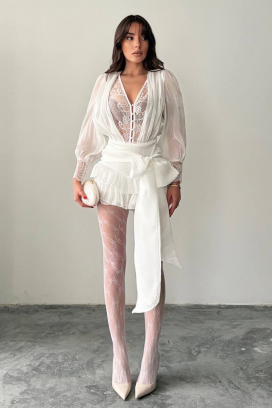 ολόσωμη φόρμα YANITSA WHITE