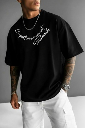 ανδρικό μπλουζάκι MIHROLO BLACK