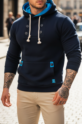 ανδρικό φούτερ BOLTONO NAVY