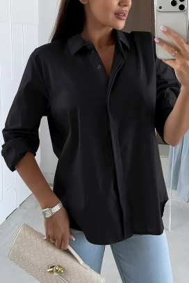 γυναικείο πουκάμισο NIOGELTA BLACK