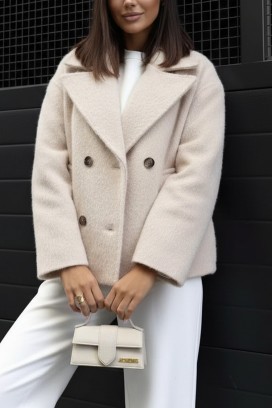 παλτό POLOBENZA ECRU