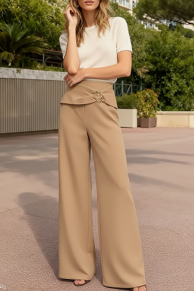 παντελόνι SVEROLZA CAMEL