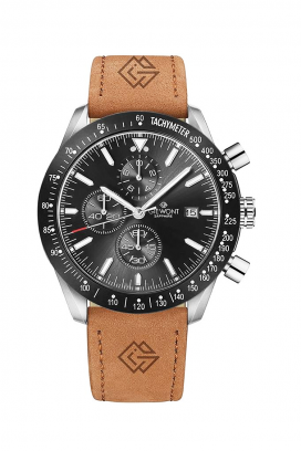 ανδρικό ρολόι Giewont Chronograph Sapphire Black